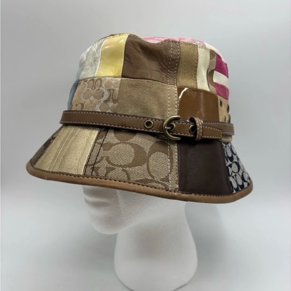 Coach Patchwork Bucket Hat - Multicolor NWT - image 1